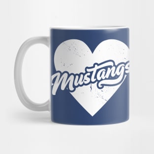 Vintage Mustangs School Spirit // High School Football Mascot // Go Mustangs Mug